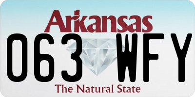 AR license plate 063WFY