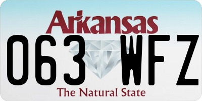 AR license plate 063WFZ