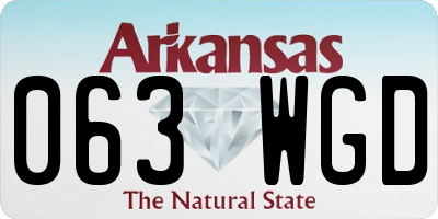 AR license plate 063WGD