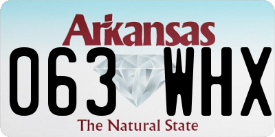 AR license plate 063WHX