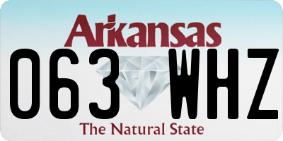 AR license plate 063WHZ