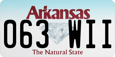 AR license plate 063WII