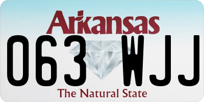 AR license plate 063WJJ