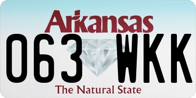 AR license plate 063WKK