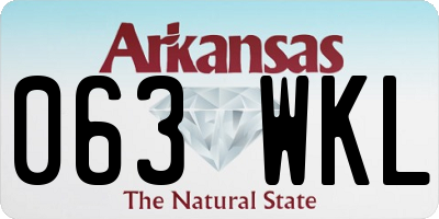 AR license plate 063WKL