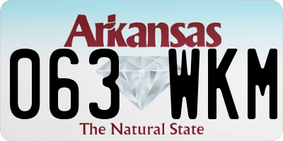 AR license plate 063WKM