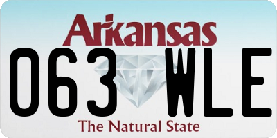 AR license plate 063WLE