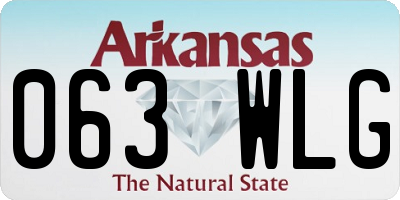 AR license plate 063WLG