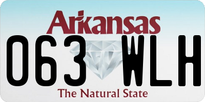 AR license plate 063WLH