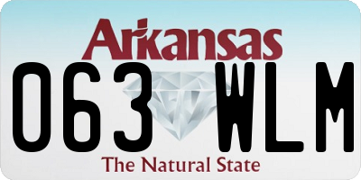 AR license plate 063WLM