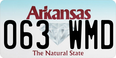 AR license plate 063WMD