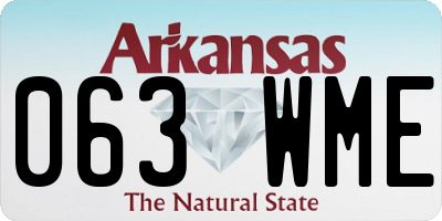 AR license plate 063WME