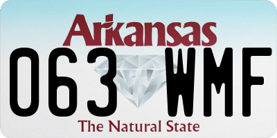 AR license plate 063WMF