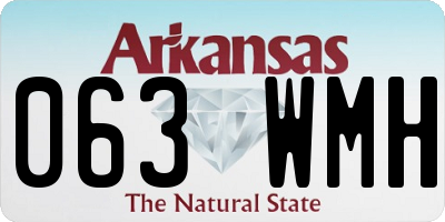 AR license plate 063WMH