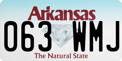AR license plate 063WMJ
