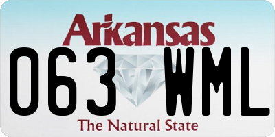AR license plate 063WML