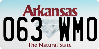 AR license plate 063WMO