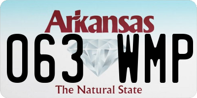 AR license plate 063WMP