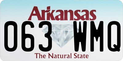 AR license plate 063WMQ