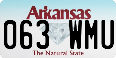 AR license plate 063WMU