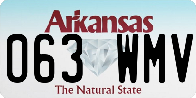 AR license plate 063WMV