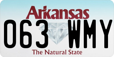 AR license plate 063WMY
