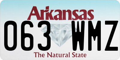 AR license plate 063WMZ