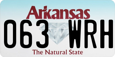 AR license plate 063WRH