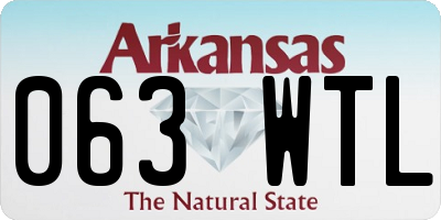 AR license plate 063WTL