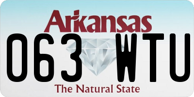 AR license plate 063WTU