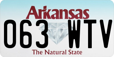 AR license plate 063WTV