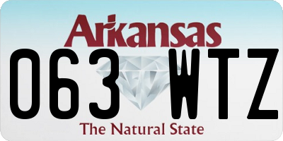 AR license plate 063WTZ