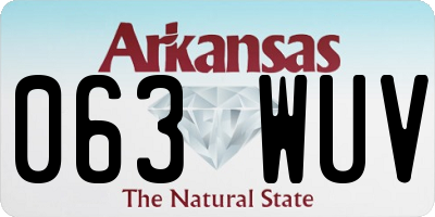 AR license plate 063WUV