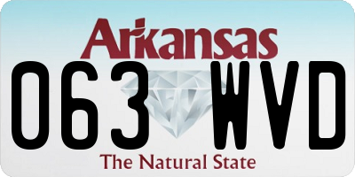 AR license plate 063WVD