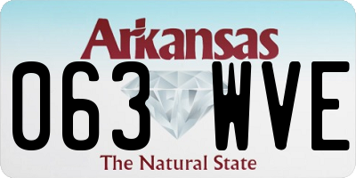 AR license plate 063WVE