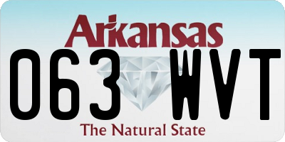 AR license plate 063WVT