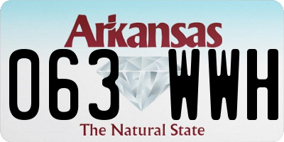 AR license plate 063WWH