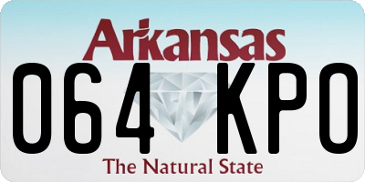 AR license plate 064KPO