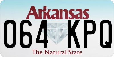 AR license plate 064KPQ