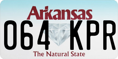 AR license plate 064KPR