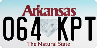 AR license plate 064KPT