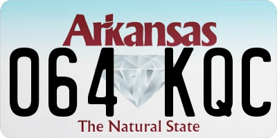 AR license plate 064KQC