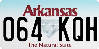 AR license plate 064KQH