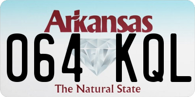 AR license plate 064KQL