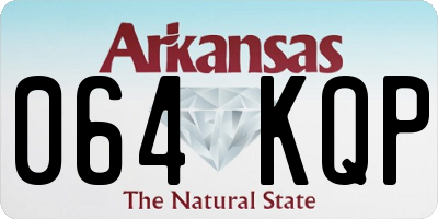 AR license plate 064KQP
