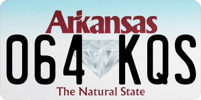 AR license plate 064KQS