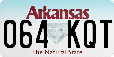 AR license plate 064KQT