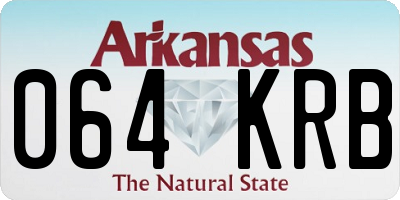 AR license plate 064KRB