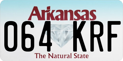 AR license plate 064KRF