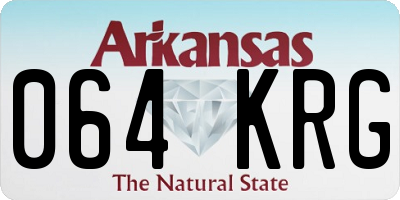 AR license plate 064KRG
